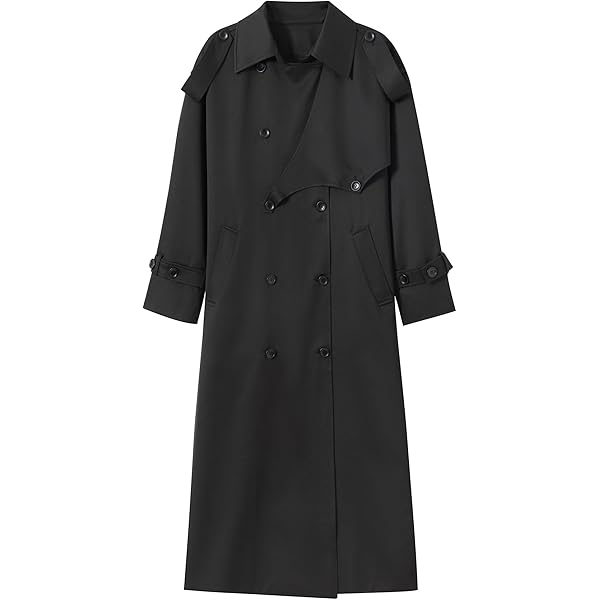 Amazon.com: Vsadsau Women's Trench Coat Solid Color Belted